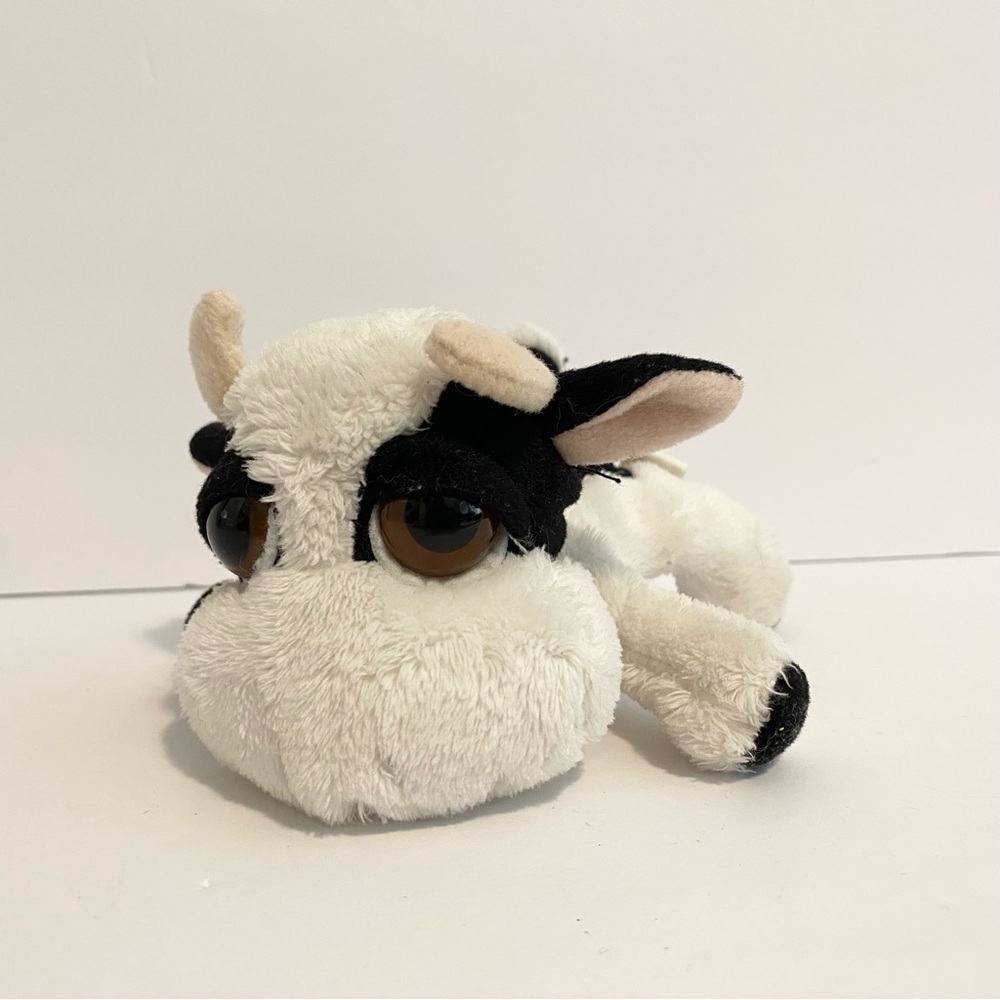 Lil Peepers Russ Berrie Charlie Cow Plush 5” Toy Stuffed Animal Jersey Barn Farm